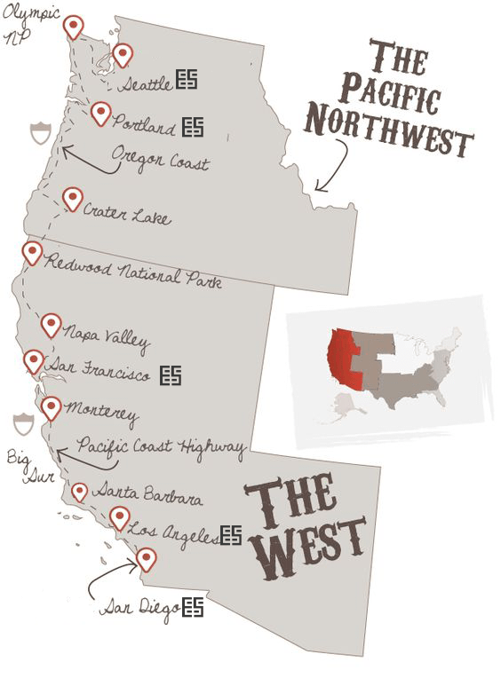 Гид по западному побережью США